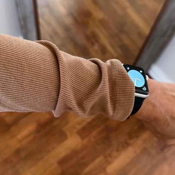 vici mocha ribbed ruched sides dress - Picture 5 of 7